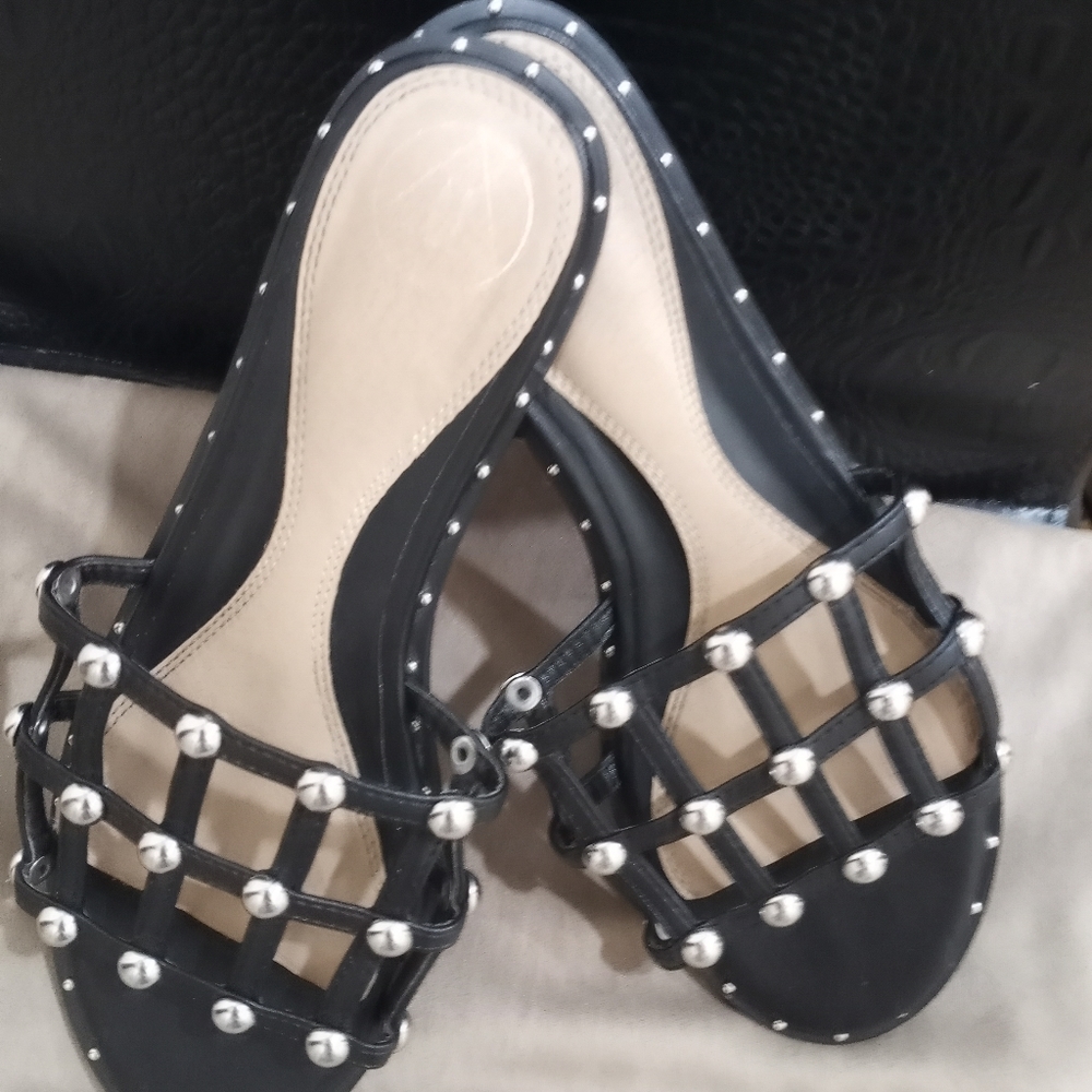 Womens black Missguided sandals